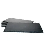 MamboCat Servierplatte 4er Set Schieferplatte 17x34 cm - 23464646, Schiefer schwarz