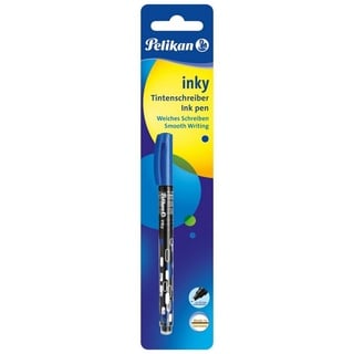 Pelikan inky Tintenroller blau, geeignet für Rechtshänder, Blister (916189)