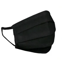 HEXA HEALTH doppelschichtige schwarze Baumwollschutzmaske
