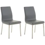 CLP Esszimmerstuhl Colmar Kunstleder grau 2er Set
