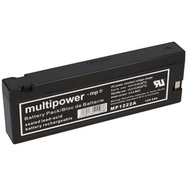 Multipower PB Akku Multipower MP1222A für Nellcor Pulsoximeter - 12V 2Ah