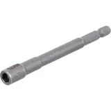 BGS Steckschlüssel-Einsatz Sechskant, extra lang für Bohrmaschinen Antrieb Außensechskant 6,3 mm (1/4") SW 6 mm