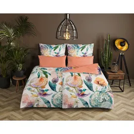 Muller Textil Bernice Blumen/ Mandala Mehrfarbig 135 x 200 cm + 2 x 80 x 80 cm