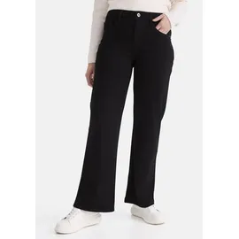 Stooker Women Weite Jeans Mary Stretch Wide leg fit Wide Leg Fit Casual Clean Wash Jersey für Damen schwarz 42