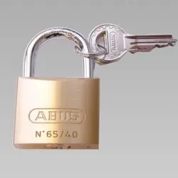 Abus Fahrradschloss 65/40mm Messing. gold. 5cm gold No Size