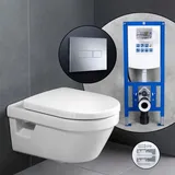 Villeroy & Boch Architectura Komplett-SET Wand-WC mit neeos Vorwandelement,, 5684HRR1+16601CR#SET,