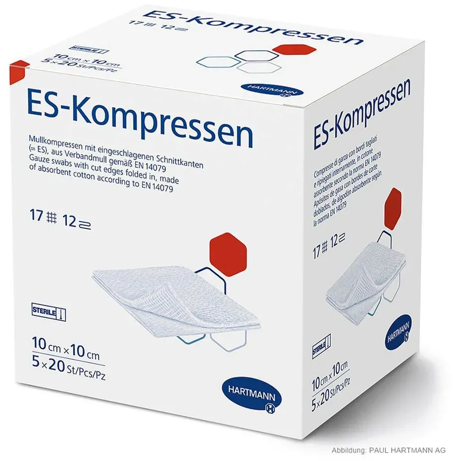 Hartmann ES-Kompressen steril 12-fach