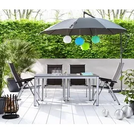 MWH Das Original Kedline Multipositionssessel 62 x 67,5 x 111 cm silber/anthrazit klappbar