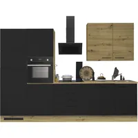 BASIC by Balculina Küchenzeile Laureen 310 cm schwarz