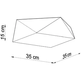 Sollux HEXA 2xE27 silber