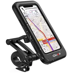 Qivee Fahrrad Motorrad Handy Halterung Halter Smartphone bis 6,7 Zoll 360°