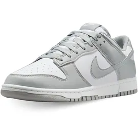 Nike Dunk Low Retro Sneaker, White Lt Smoke Grey White, 40