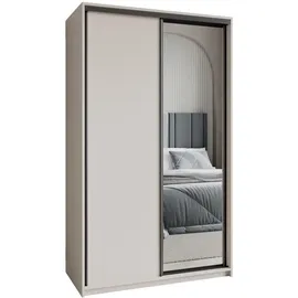 masseno Schwebetürenschrank TAVI 120 x 205 x 60 cm Beige