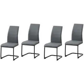 Hti-Living Schwingstuhl PU grau