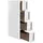 Songmics Nischenregal 17 x 84 x 45 cm Weiß-Braun