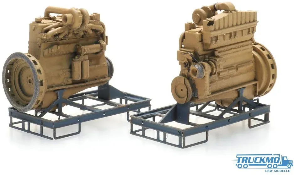 Artitec Fertigmodell Industriedieselmotor auf Transportpalette (2x) 387.510
