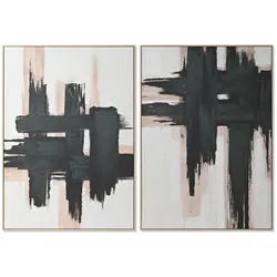 Abstraktes Urban-Art Leinwand-Set „Neon Culture“ – 2-teilig, 100 × 140 cm