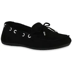 Damen Mokassins in Schwarz