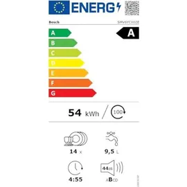 Bosch SMV6YCX02E Serie 6 Vollintegrierter Geschirrspüler A 60cm