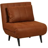 Bronx71 Schlafsessel Hanna Eco-Leder cognac