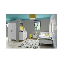 les tendances Kleiderschrank Kubi 55 x 184 x 0 cm Weiß