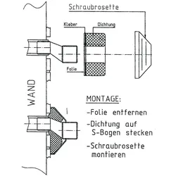 Dichtung für Wandarmatur Breite 31mm, Inhalt 2 Stück