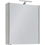 Evenes Spiegelschrank mit Beleuchtung Eiche Sherwood Dekor, 1 Türe 600 x 750 x 188 mm
