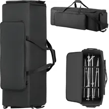 Vevor Schlagzeugtasche, Drummer Hardware Bag, 1020x470x330 mm, mit verstellbaren Schulterriemen, Rollen & 4 Außentaschen, wasserabweisend & gepolstert, sicherer Transport von Equipment & Instrumente