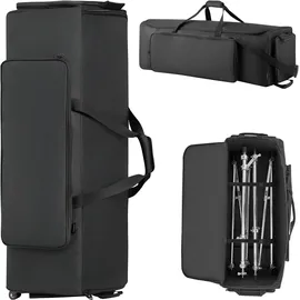 Vevor Schlagzeugtasche, Drummer Hardware Bag, 1020x470x330 mm, mit verstellbaren Schulterriemen, Rollen & 4 Außentaschen, wasserabweisend & gepolstert, sicherer Transport von Equipment & Instrumente