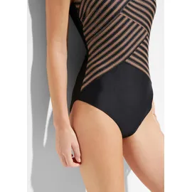 bonprix Badeanzug Medium Shape schwarz 40