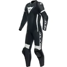 Dainese Grobnik S26, Lederkombi 1tlg. perforiert Damen - Schwarz/Schwarz/Weiß - 46