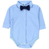 TupTam Body Jungen Baby Hemd-Body Langarm mit Kragen Jungen, Gr. 68 - 68