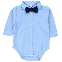 TupTam Body Jungen Baby Hemd-Body Langarm mit Kragen Jungen, Gr. 68 - 68