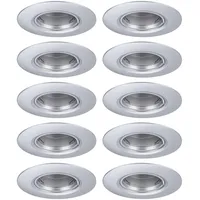 Paulmann Einbauleuchte 10er-Set starr rund 90mm GU10 max. 10x10W