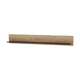 Sconto Wandboard Brolo Eiche Cleveland Nachbildung schwarz B/H/T: ca. 167x22x21 cm - Eiche, Schwarz