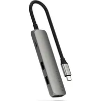 Satechi USB-C 4-in-1 Slim Multiport Adapter 4K Space Grau