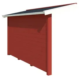 Lasita Maja Gartenhaus-Anbaudach Schleppdach 90 x 300 cm Rot