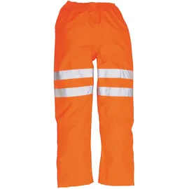 PORTWEST Hi-Vis Traffic Trousers, colorOrange talla Small