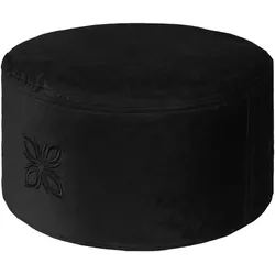 OMNANA CUSHYTM Meditationskissen Velvet 15cm MYTHOS BLACK 