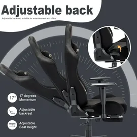 luxuskollektion Symino Gaming-Stuhl Schwarz PC