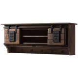 Massivmoebel24 Wandgarderobe Mango 115 x 30 x 45 cm Braun