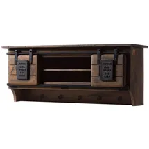 Massivmoebel24 Wandgarderobe Mango 115 x 30 x 45 cm Braun