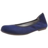 Däumling Mädchen Hadia Ballerinas, Blau Capretto Tiefsee 46, 34 EU Schmal