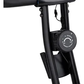 capital sports Azura 2 Heimtainer, F Bike mit Magnet-Widerstand, Heimtrainer-Fahrrad Klappbar, Fitness Fahrrad Heimtrainer für Ausdauertraining mi... - Schwarz