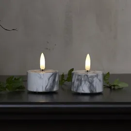 Star Trading Flamme Marble Teelichter 6 cm grau 2 St.