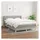 vidaXL Boxspringbett mit Matratze Hellgrau 140x200 cm Stoff