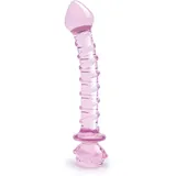 dreamtoys Glaze Glass Rosebud Spiral G-Spot Dildo, 22,8 cm,