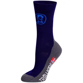 TROLLKIDS Kids Trekking Mid Cut Socks II 2-Pack Blau 35-38