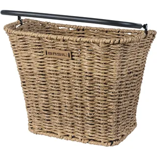 Basil Bremen Rattan Look Fahrradkorb braun
