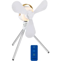 Lifetime Air Tischventilator Ventilator USB-C Wiederaufladbar - Leiser Ventilato